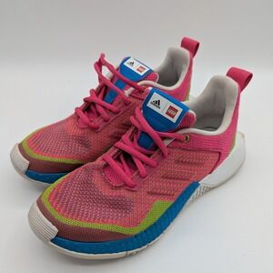 Adidas Lego Kids Shoes Pink Blue Green Athletic Sneakers Size 5.5 US